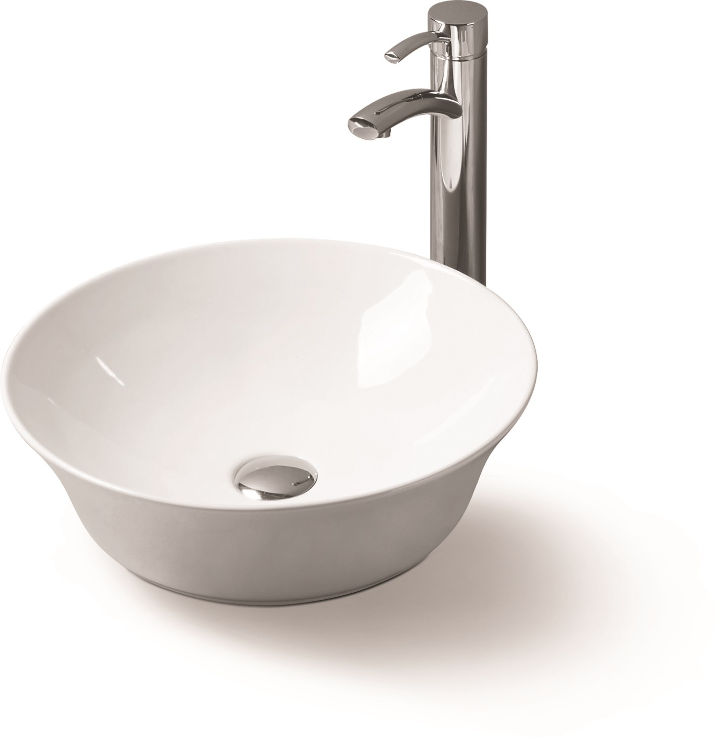 SL-1053 Раковина керамическая накладная с переливом LAB.Space 