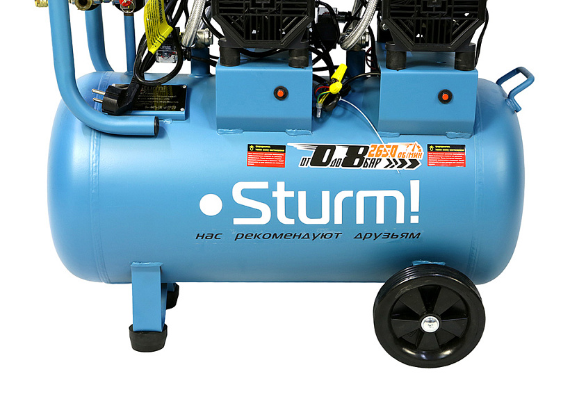 Компрессор поршневой безмасляный Sturm! AC93450OL 9070846 STDN-0123097 - Вид №5