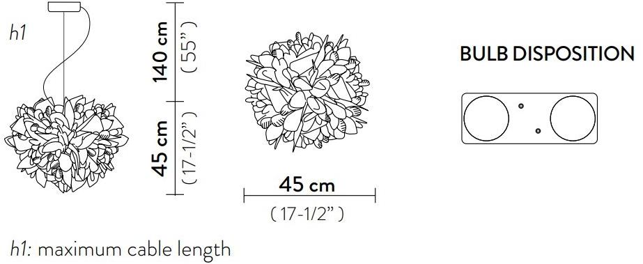 Slamp Светодиодный подвесной светильник из opalflex® Veli foliage sun-id-1402711 - Вид №11