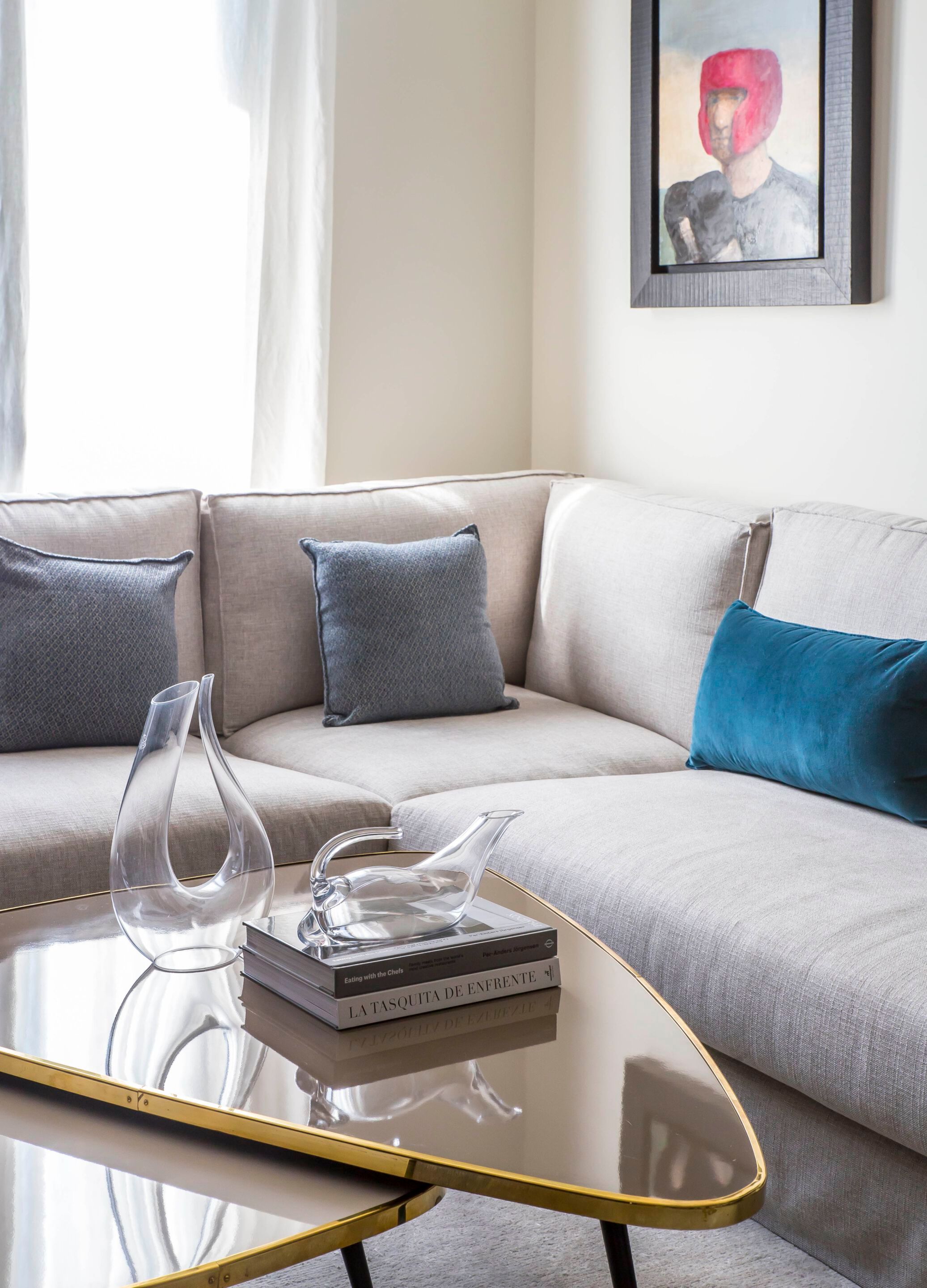 Журнальный столик из ламинированного стекла с полированным латунным профилем Jover+Valls Antique Boutique-Twist ARCH-00039988 - Вид №42