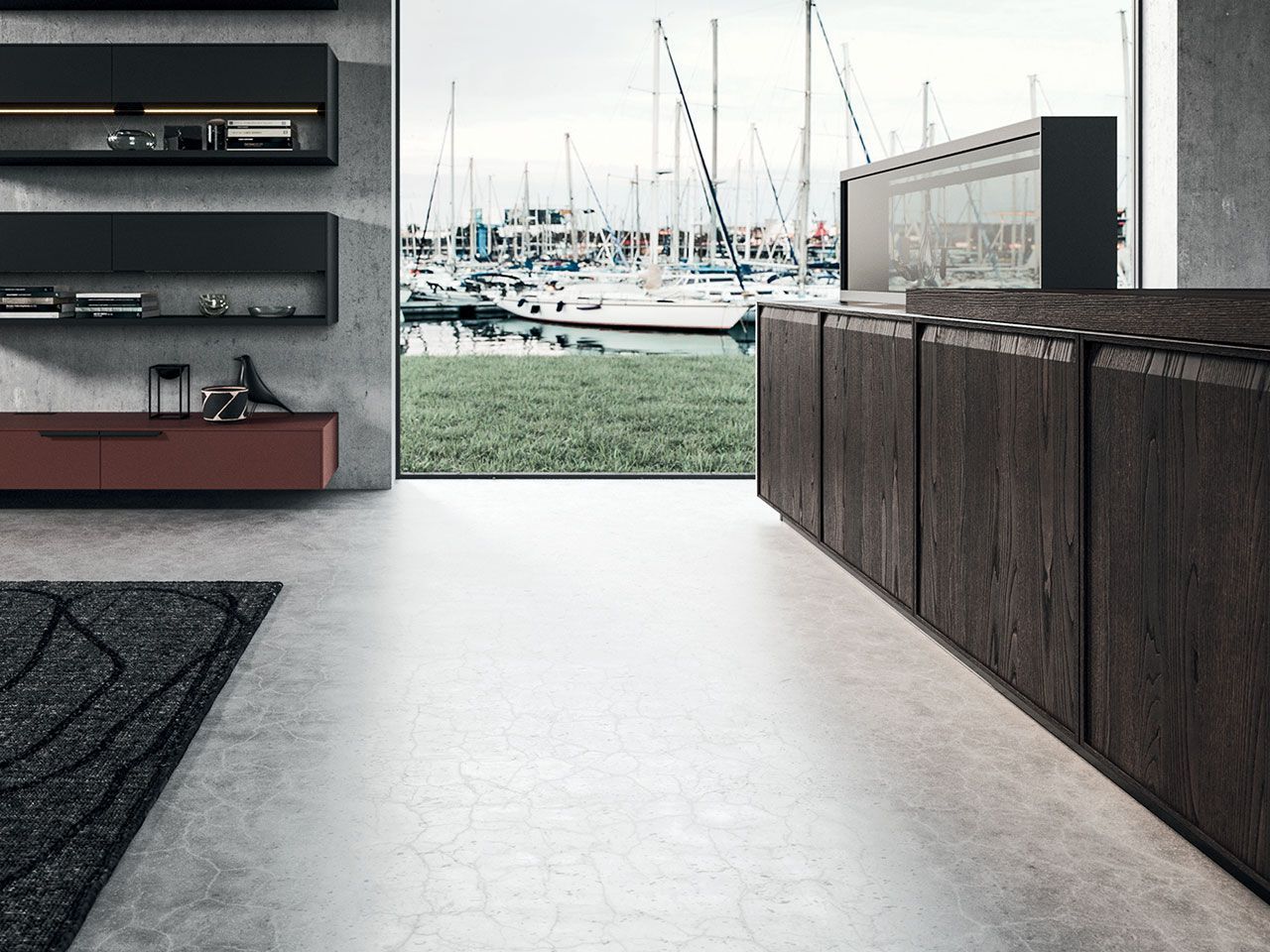 Встроенная кухня с островом Arrital Ak_07 ARCH-00004919 - Вид №3