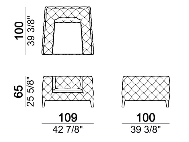 Кресло capitonné Arketipo Виндзор ARCH-00079142 - Вид №3