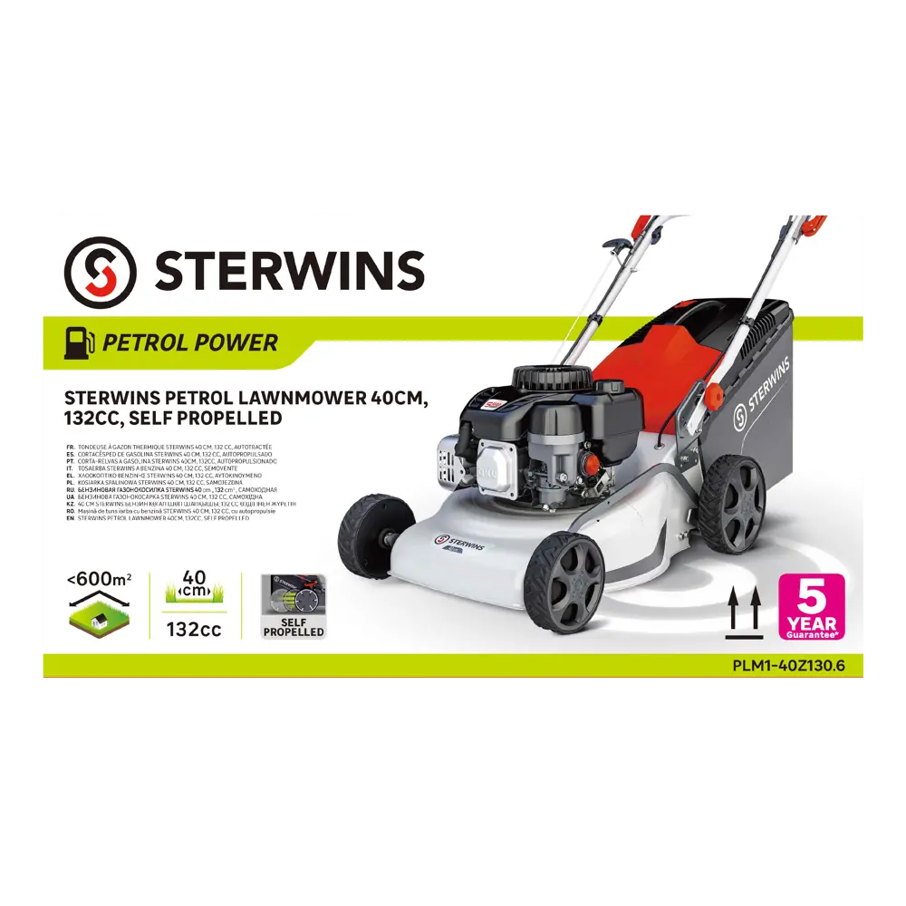 Бензиновая самоходная газонокосилка Sterwins BS300 для участков до 6 соток 84491062 STLM-0050541 - Вид №1