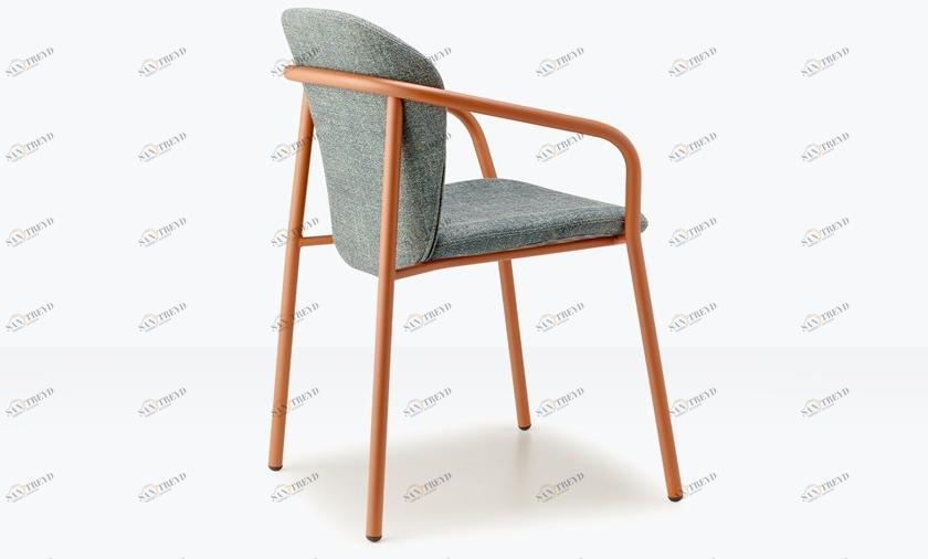 SCAB DESIGN Стальное мягкое кресло с подлокотниками Finn sun-id-1458956