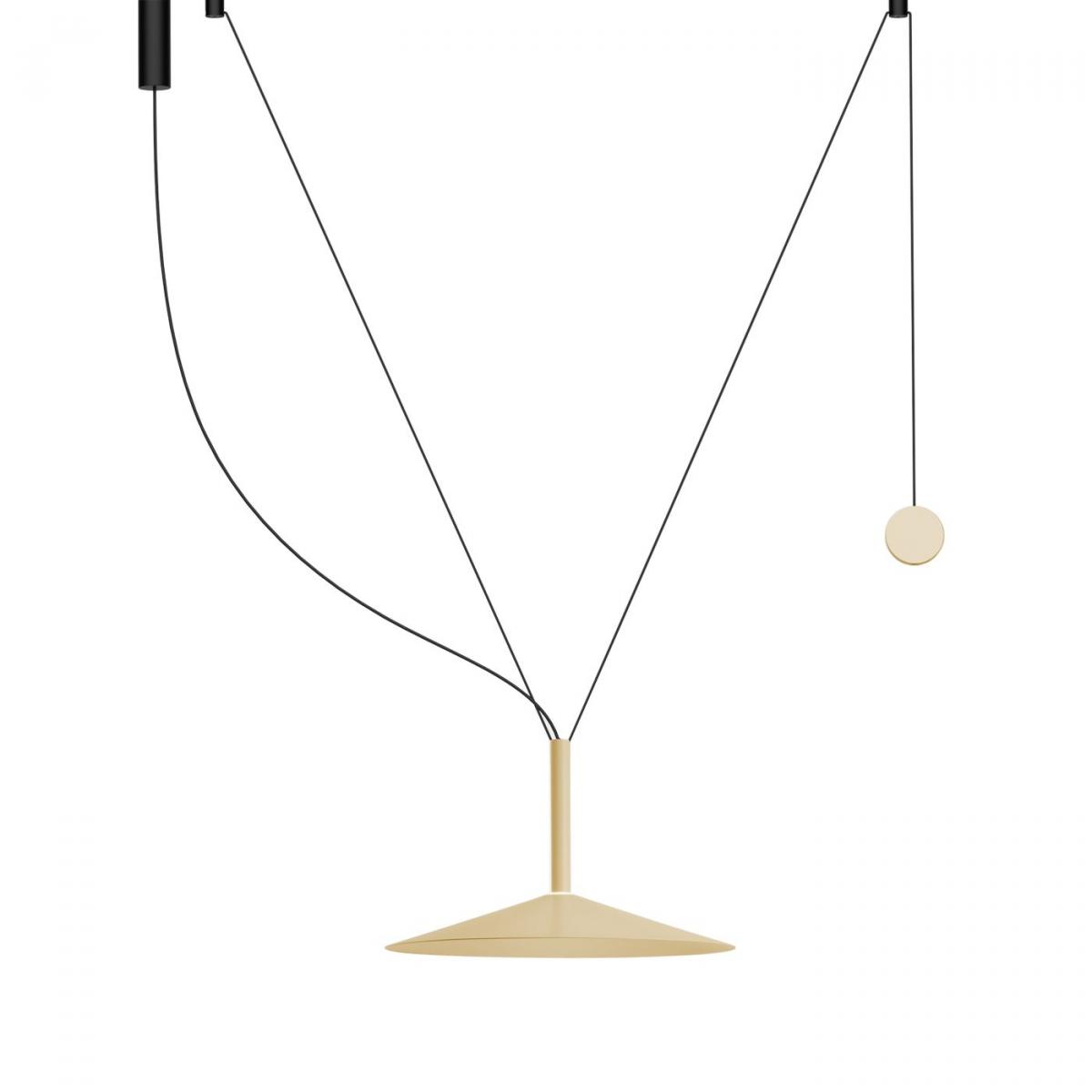 094936 Люстра Contrapeso 47 с противовесом бежевая Marset Milana  - Вид №2