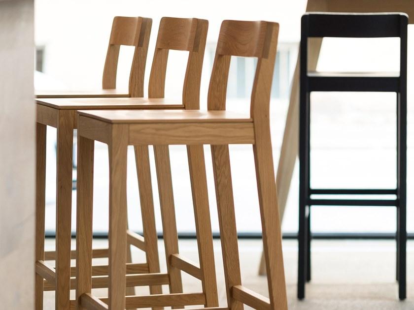 ZEITRAUM Барный стул из массива дерева с подставкой для ног Sit sun-id-1345859 - Вид №6