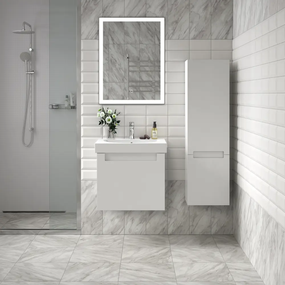 Плитка настенная Kerama Marazzi Кремона 20x50 см 1.2 м² цвет белый матовый 84407404 STLM-2045815 - Вид №4
