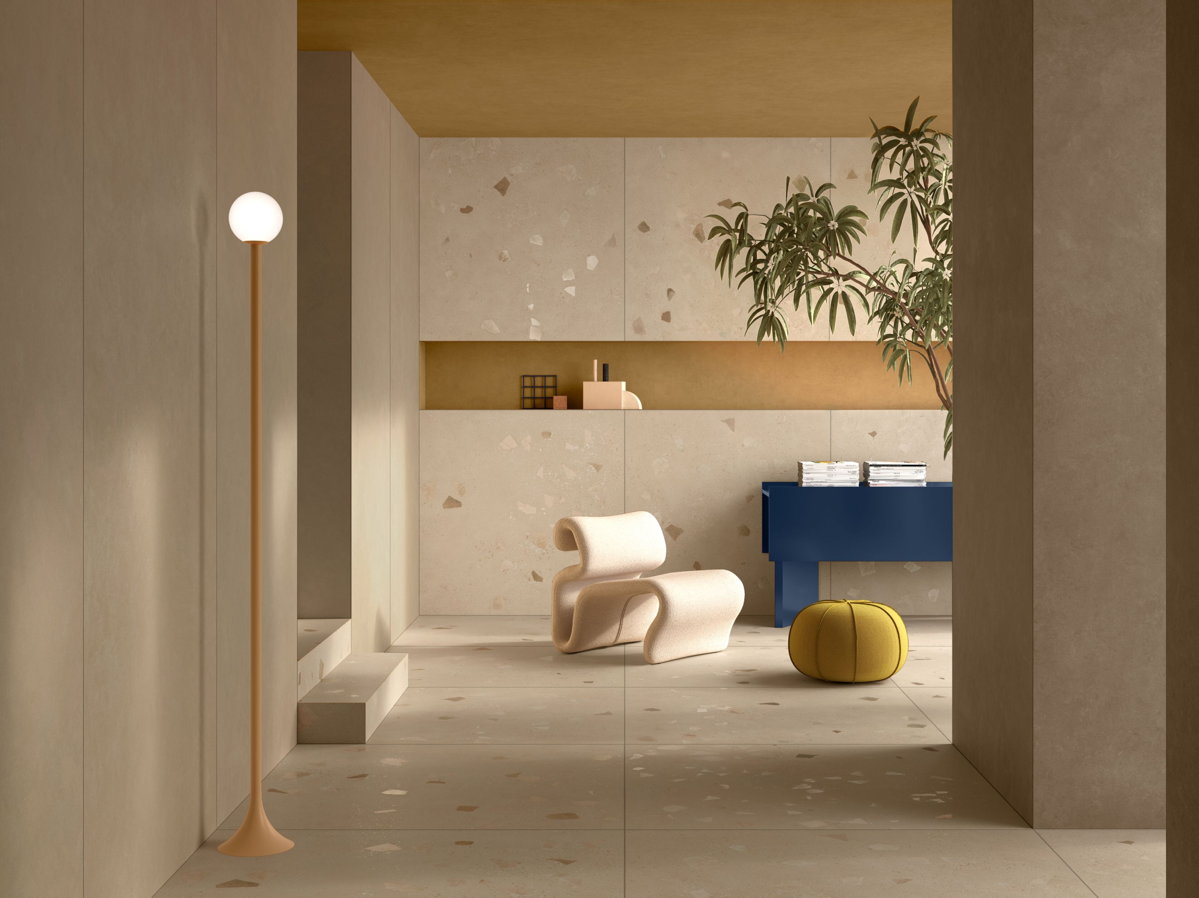 Пол / облицовка керамогранита с эффектом камня VitrA Bathrooms Nova Vita ARCH-00019189