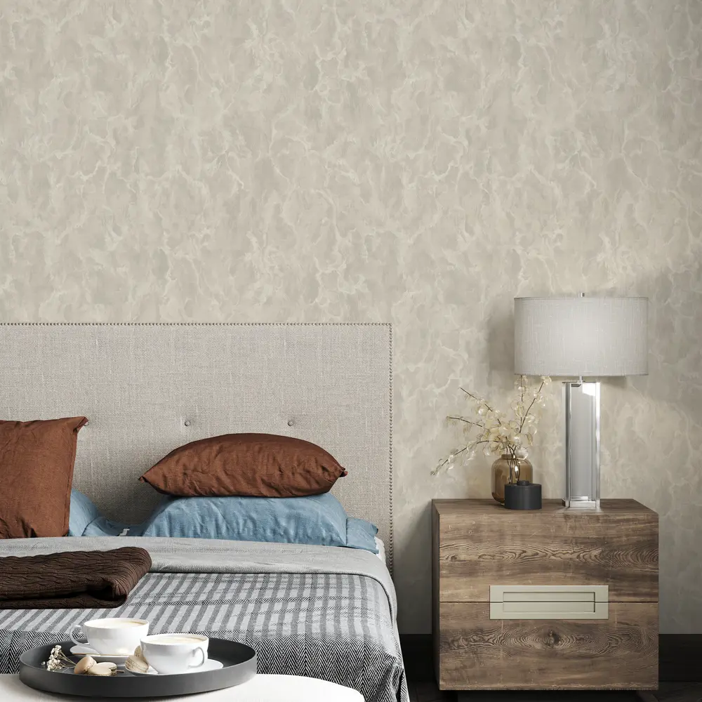 Обои флизелиновые Palitra Family Clairis серо-бежевые 1.06 м 71904-24 STLM-2065608 - Вид №2