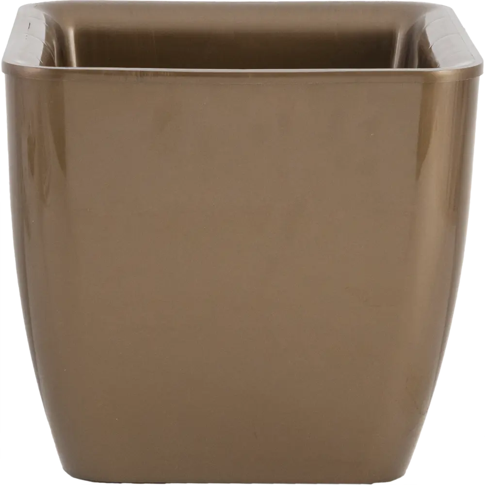 Горшок цветочный Square Couleurs ø27 см, 7.3 л, пластик, цвет коричневый ТЕК.А.ТЕК Колорс STLM-2005559