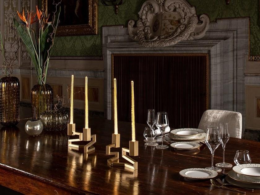 Paolo Castelli Настольная светодиодная лампа из муранского стекла и латуни Kalì Kali sun-id-1515598 - Вид №2