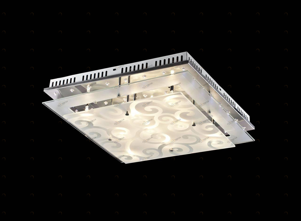 Потолочный светильник ST Luce SL квадратная SL739.102.09 ST LUCE SL739 073503 Белый;прозрачный 