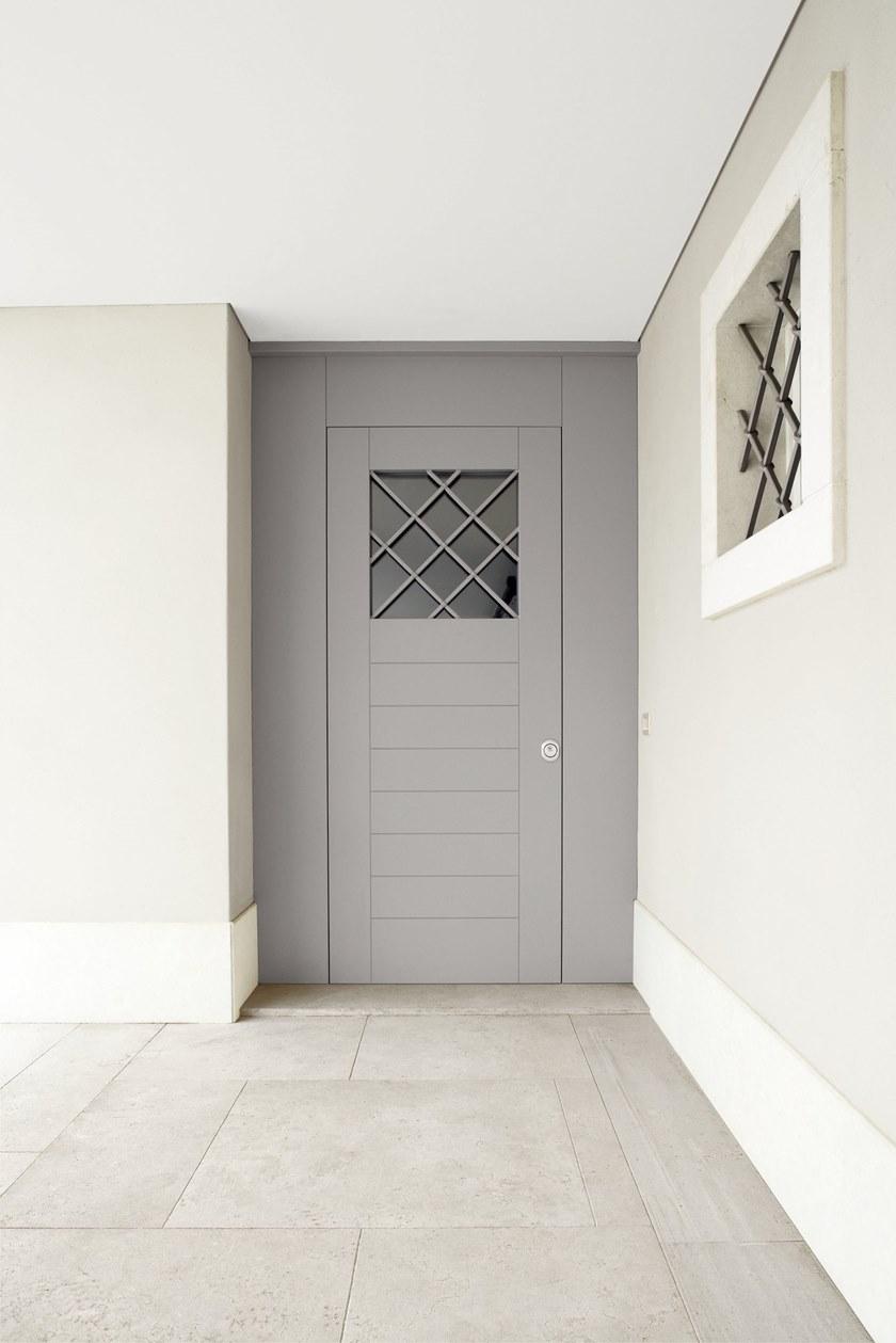 OIKOS VENEZIA Бронированная деревянная входная дверь со стеклянными панелями Evolution sun-id-1432353 - Вид №11