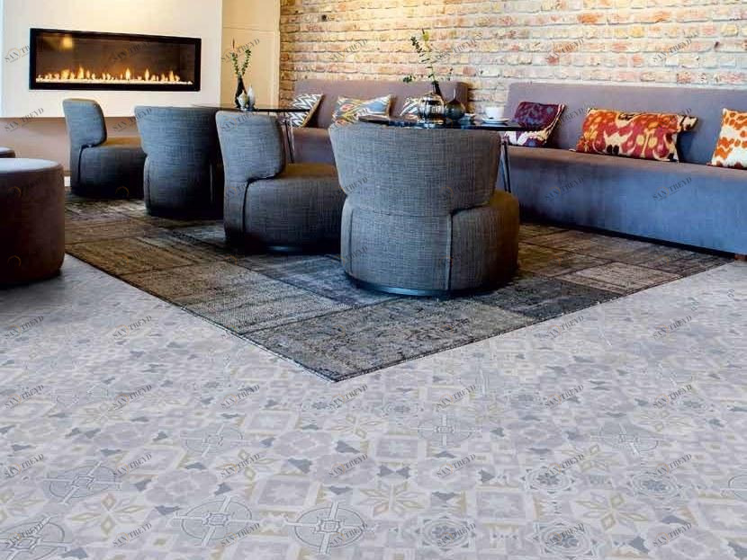 TARKETT Пол с эффектом цемента Cementi click sun-id-1457565