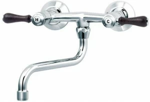 rvb Настенный кухонный смеситель на два отверстия 1935 wood 1936.11.21-cc