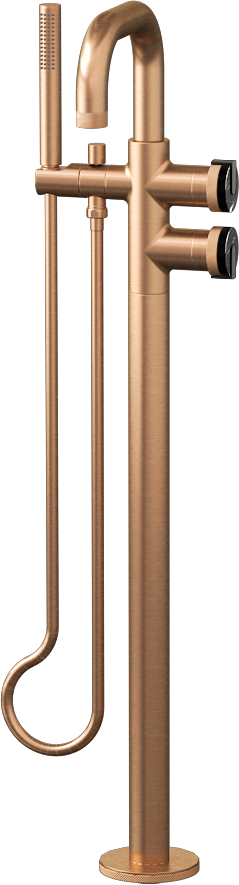 E-11557-R2MB-L1MBK-BRG Смеситель напольный отдельностоящий (внешняя часть) GRAFF MOD+