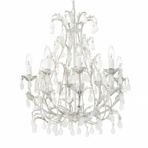 Подвесная люстра Ideal Lux Cascina SP8 IDEAL LUX ДИЗАЙНЕРСКИЕ, CASCINA 057292 Белый