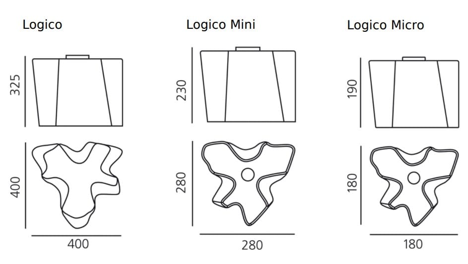 Выдувное стекло светодиодный потолочный светильник Artemide Logico ARCH-00056910 - Вид №6