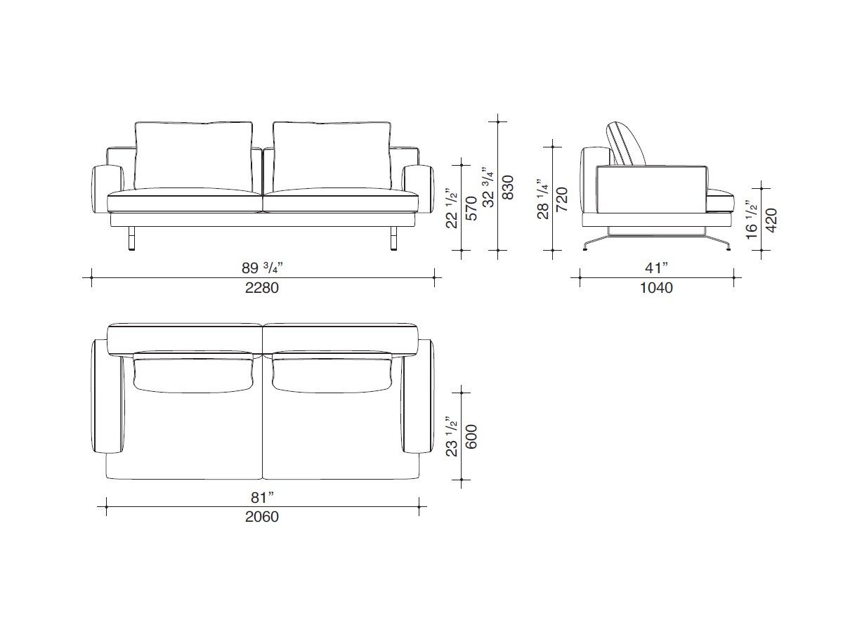 Кожаный диван Lema MUSTIQUE ARCH-00119618 - Вид №11