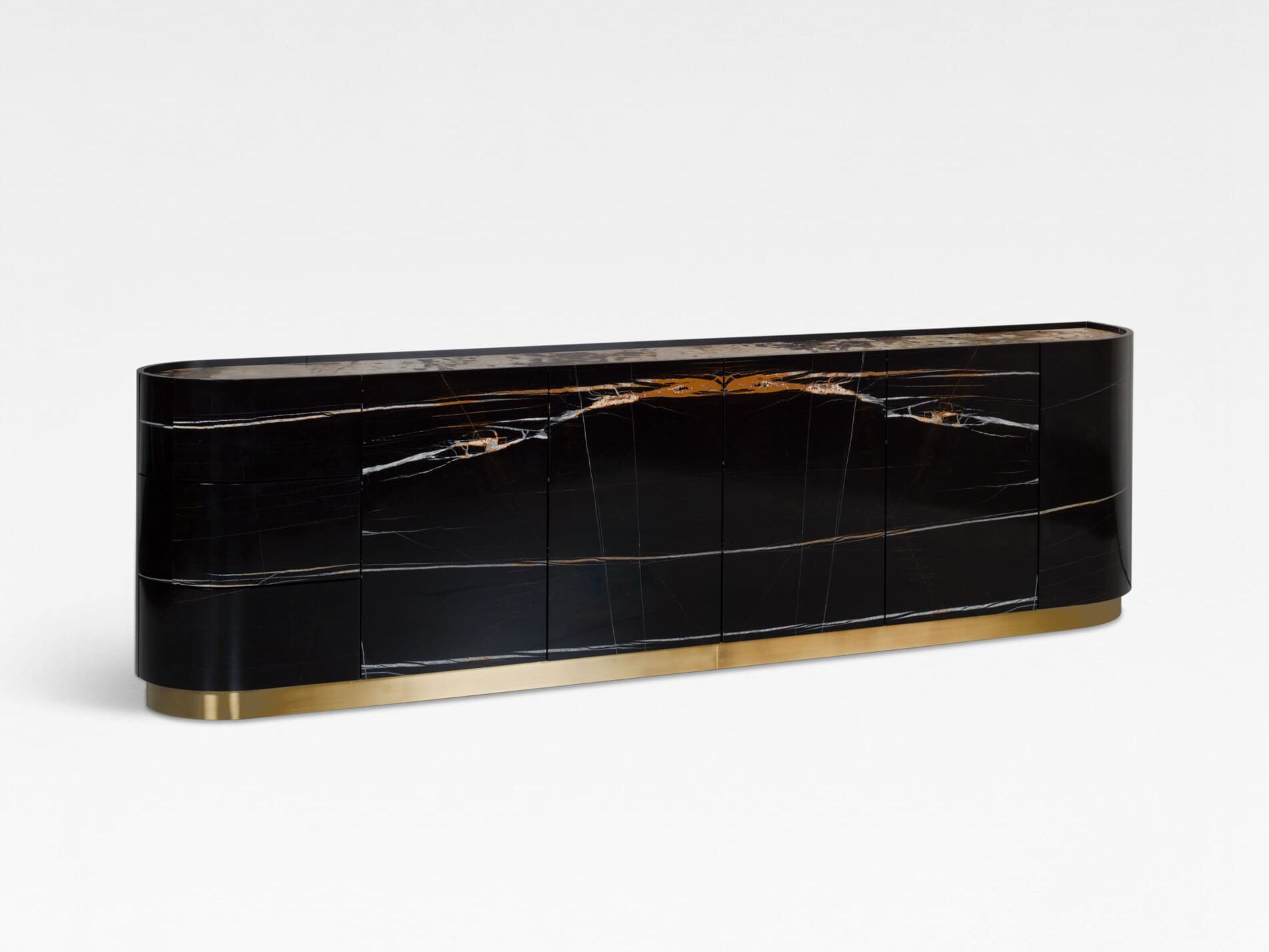 Мраморный шкаф Sahara Noir со встроенным освещением Greenapple ARCH-00149773 - Вид №1