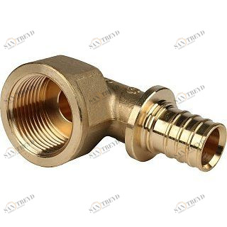 Угольник-переходник ВР 25x1" аксиальный для труб из сшитого полиэтилена STOUT SFA0006002510