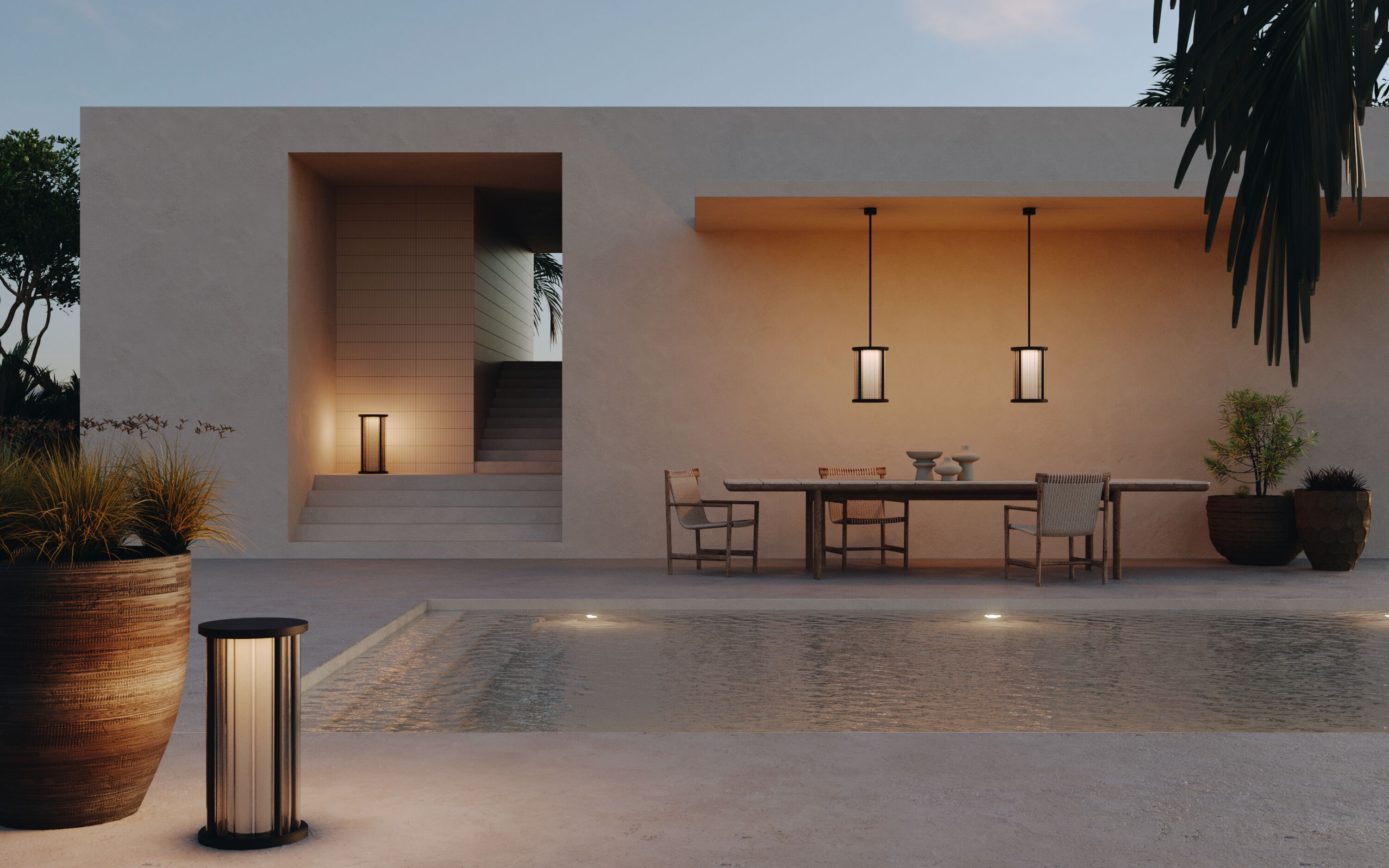 Стеклянный открытый подвесной светильник Rakumba Ion ARCH-00047989 - Вид №3