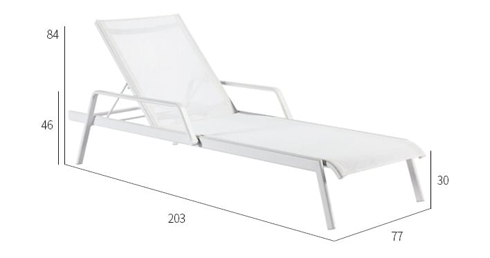 Садовая кровать из синтетического волокна с подлокотниками VINEKO Heather ARCH-00083450 - Вид №2