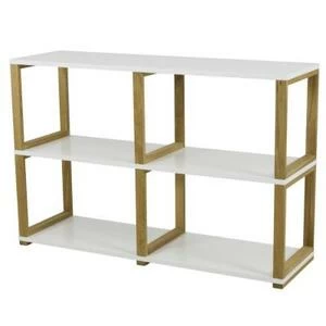 Стеллаж Tenzo Art, 80х120х36 см, дуб, белый