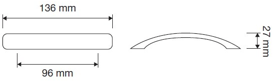 LINEA CALI' Ручка для мебели из латуни Frida 1700 mb 0096 - Вид №1