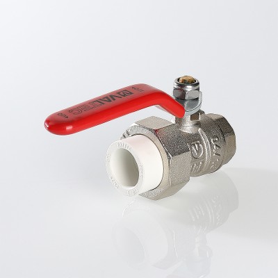 VTp.742.0.02004 Кран шаровой латунный с переходом на полипропиленовую трубу Valtec 20 х 1/2"  - Вид №3