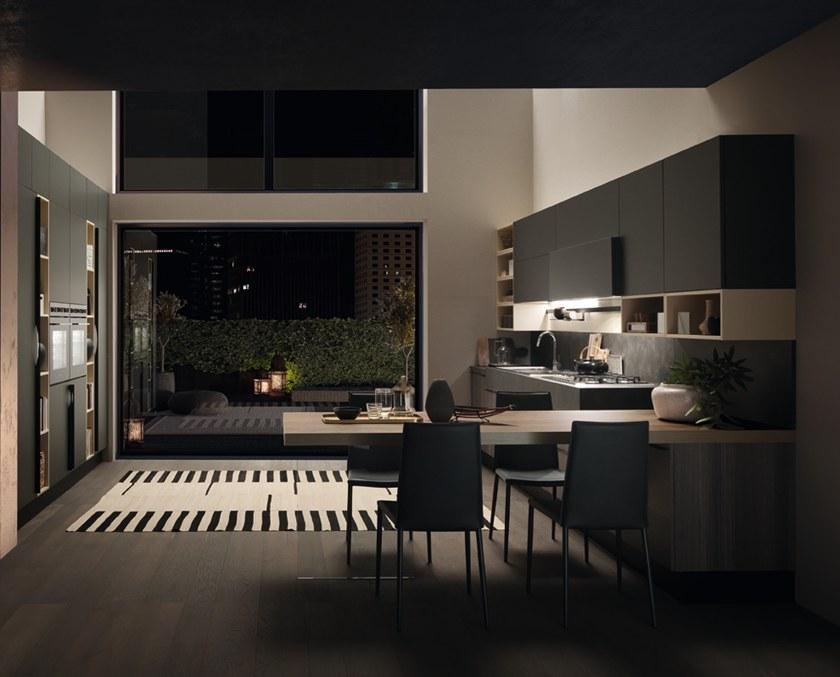 Febal Casa Кухня из ламината с полуостровом sun-id-1371056 - Вид №1