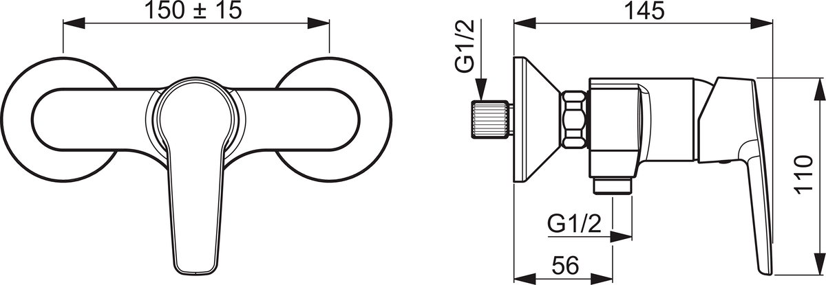 Oras 3963Y Смеситель для душа 3963Y Saga Хром  - Вид №1