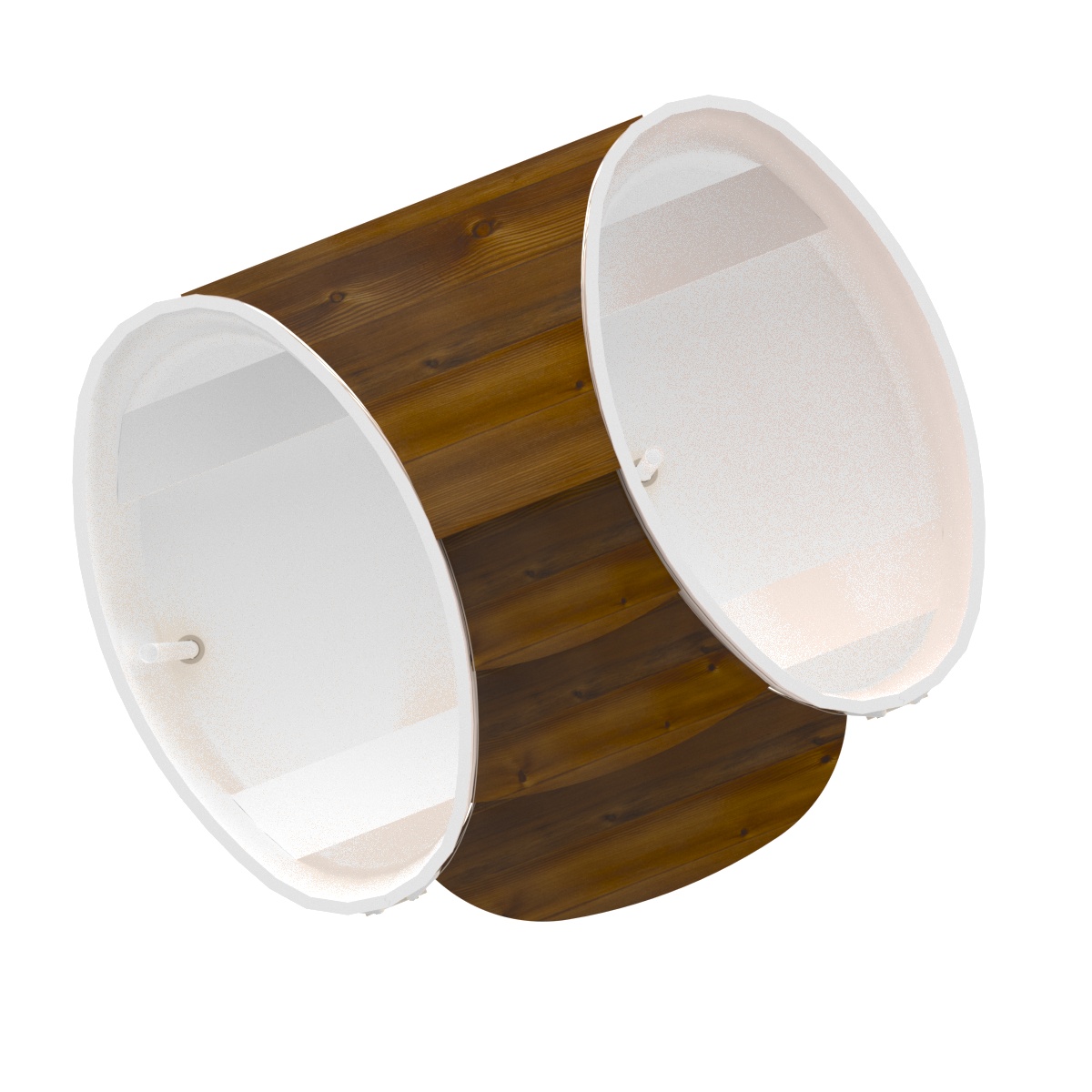 2327 Подиум на 2 купели 0,69х1,31 Рустик морёная Alyarus  - Вид №2