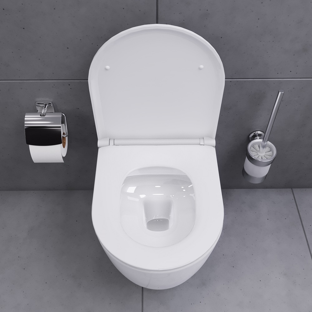 DX86C1700SC подвесной унитаз безободковый с сиденьем микролифт Damixa Sirius - Вид №2