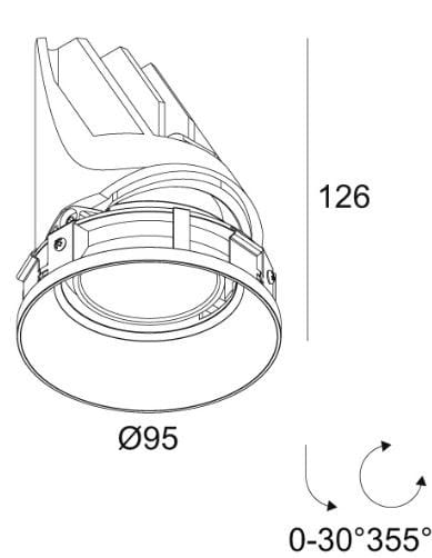 Круглый светодиодный светильник Deltalight Entero ARCH-00126685 - Вид №3