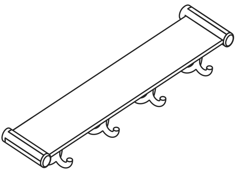 800.03.404 Полка с крючком HEWI Kids - Вид №7