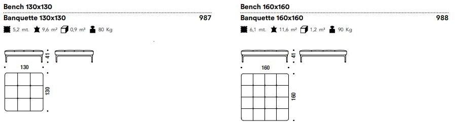 Moroso Мягкая скамья Modernista sun-id-1383855 - Вид №4
