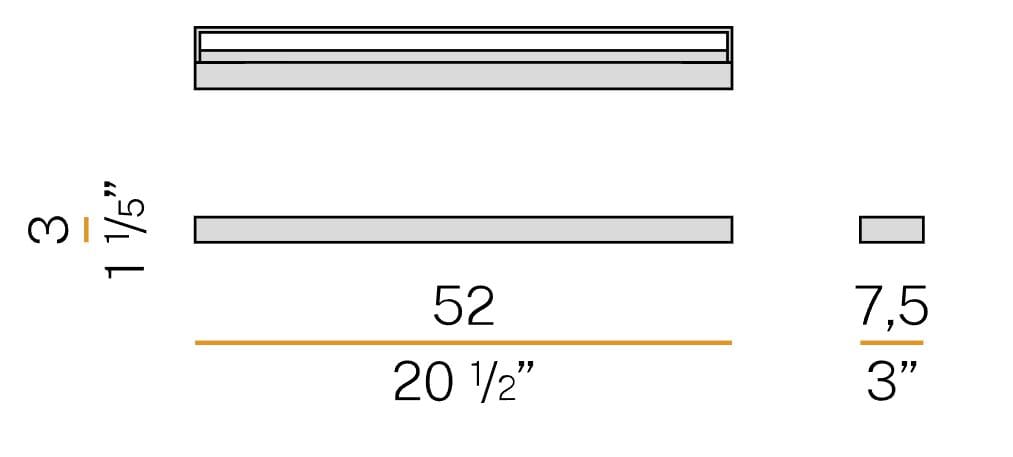 Металлический настенный светильник / потолочный светильник Panzeri Zero Line ARCH-00144204 - Вид №17