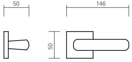 Pasini Ручка из латуни на розетке Dream 8101 - Вид №2