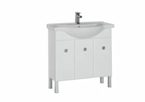 Тумба под раковину Aquanet Стайл 85 белый (3 дверцы)