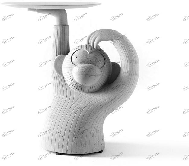BD Barcelona Design Низкий круглый бетонный журнальный столик Gardenias sun-id-1401520