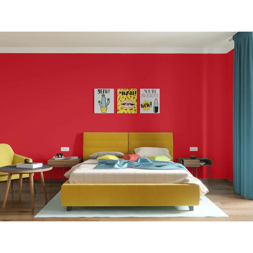 Краска для стен и потолков Trend Farbe цвет Ализариновый красный 1 л 81970788 STLM-2056676 Dufa  - Вид №3