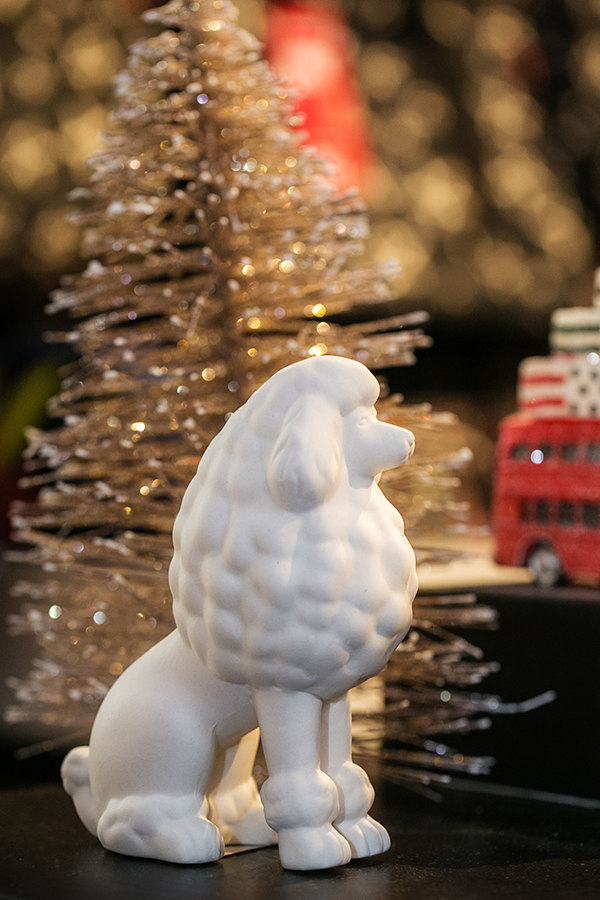 Фигурка декоративная из керамики Пудель, белая KJ COLLECTION 152629PUDEL - Вид №1