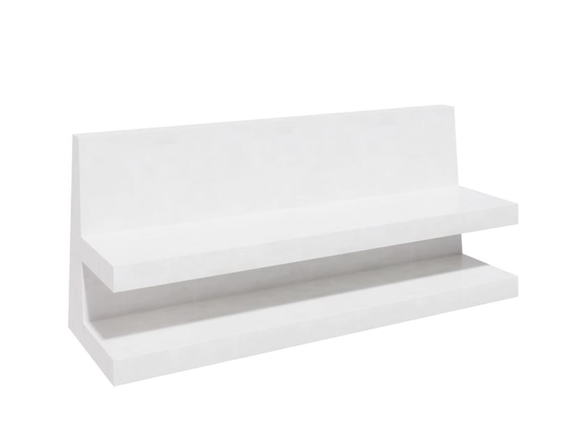 Бетонная скамья со спинкой amop ARCH-00127611