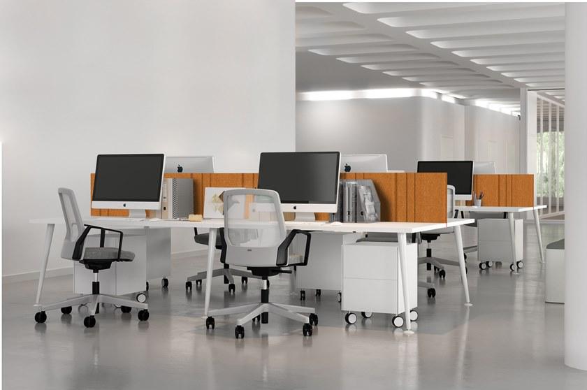 Elitable Звукопоглощающая перегородка стола из переработанного материала Silentpure sun-id-1428138 - Вид №2