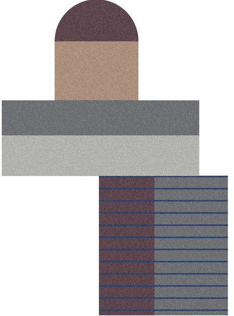 Antonio Lupi Design Ковер для ванной с геометрическими мотивами Geometrie volanti Antoniolupi sun-id-1350722 - Вид №1