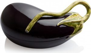 10583845 Bordallo Pinheiro Блюдо для горячего с крышкой Bordallo Pinheiro Баклажан 31,5х17см, керамика Керамика