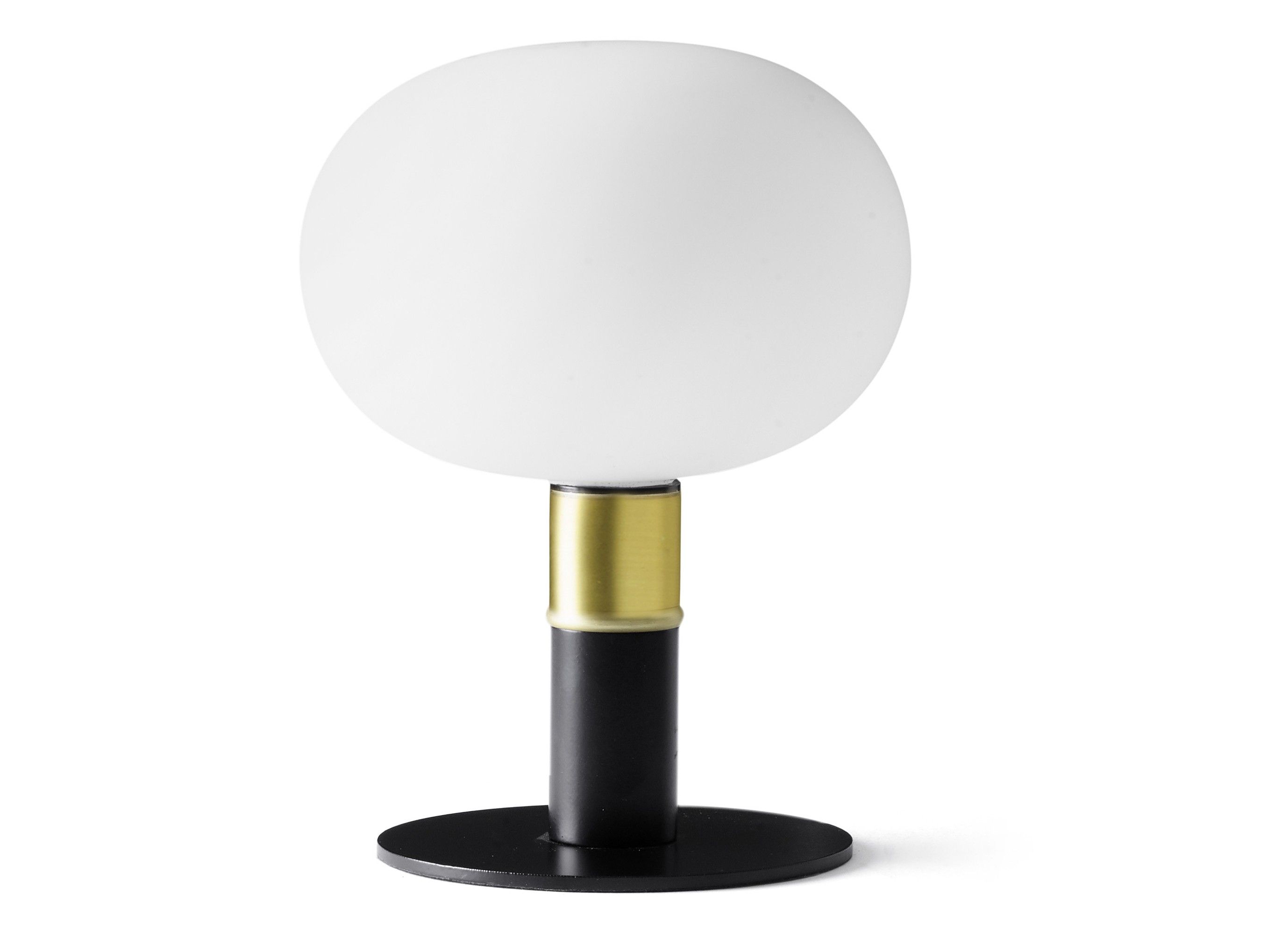 Настольная лампа из металла и опала Miloox Mose ARCH-00116661