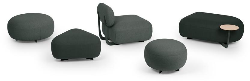 True Design Квадратный пуф с полкой для журналов Code Cd 60sq / cd 75sq - Вид №2