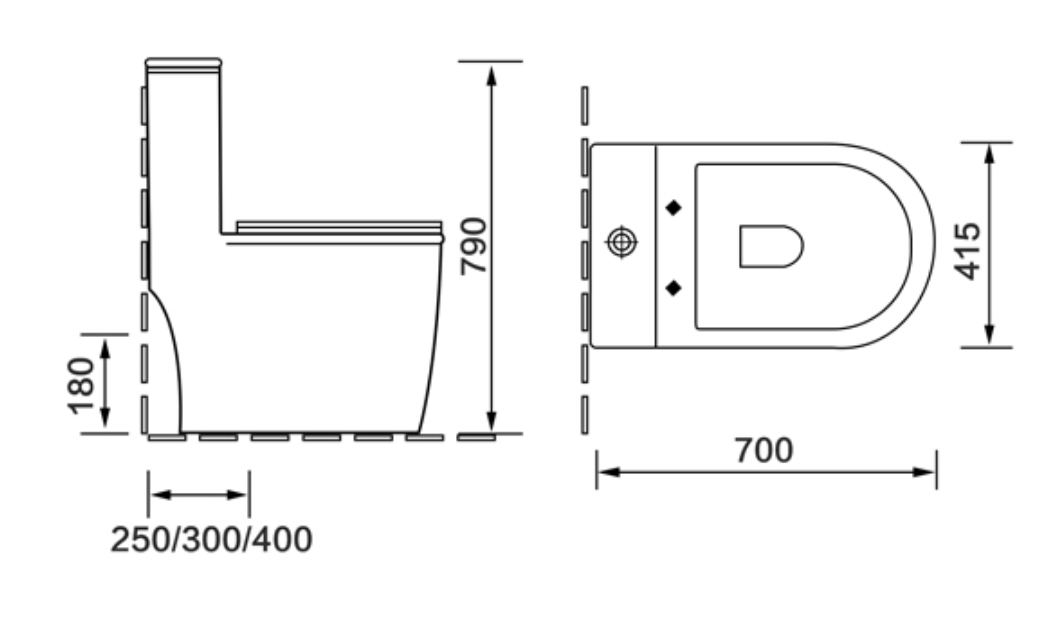 SL-5019 Унитаз напольный безободковый МОНОБЛОК Арматура GEBERIT LAB.Space  - Вид №1